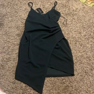 Dark green cocktail dress